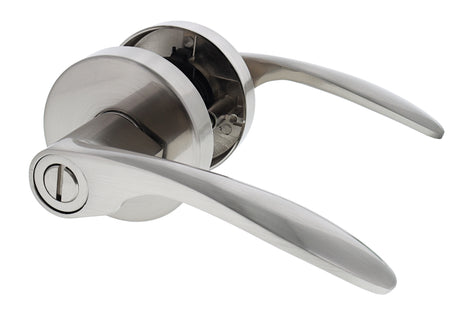 Nidus Collins Lever Set - Privacy - Brushed Nickel
