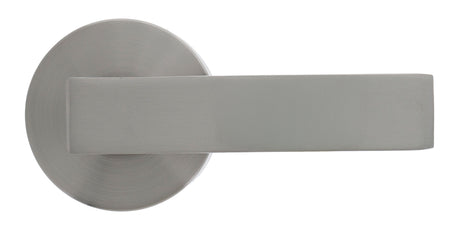 Nidus Lonsdale Round Rose Lever Set - Dummy - Brushed Nickel