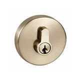 Nidus Lonsdale Round Eurobolt Deadbolt - Single Cylinder - Brushed Nickel
