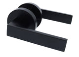 Nidus Lonsdale Round Rose Lever Set - Passage - Matte Black