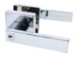 Nidus Lonsdale Square Rose Lever Set - Entrance - Chrome Plate