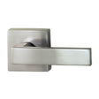 Nidus Lonsdale Square Rose Lever Set - Passage - Brushed Nickel