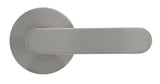 Nidus Spring Round Rose Lever Set - Dummy - Brushed Nickel