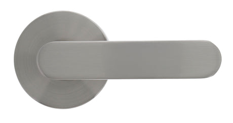 Nidus Spring Round Rose Lever Set - Dummy - Brushed Nickel