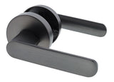 Nidus Spring Round Rose Lever Set - Passage - Graphite Grey