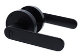 Nidus Spring Round Rose Lever Set - Privacy - Matte Black