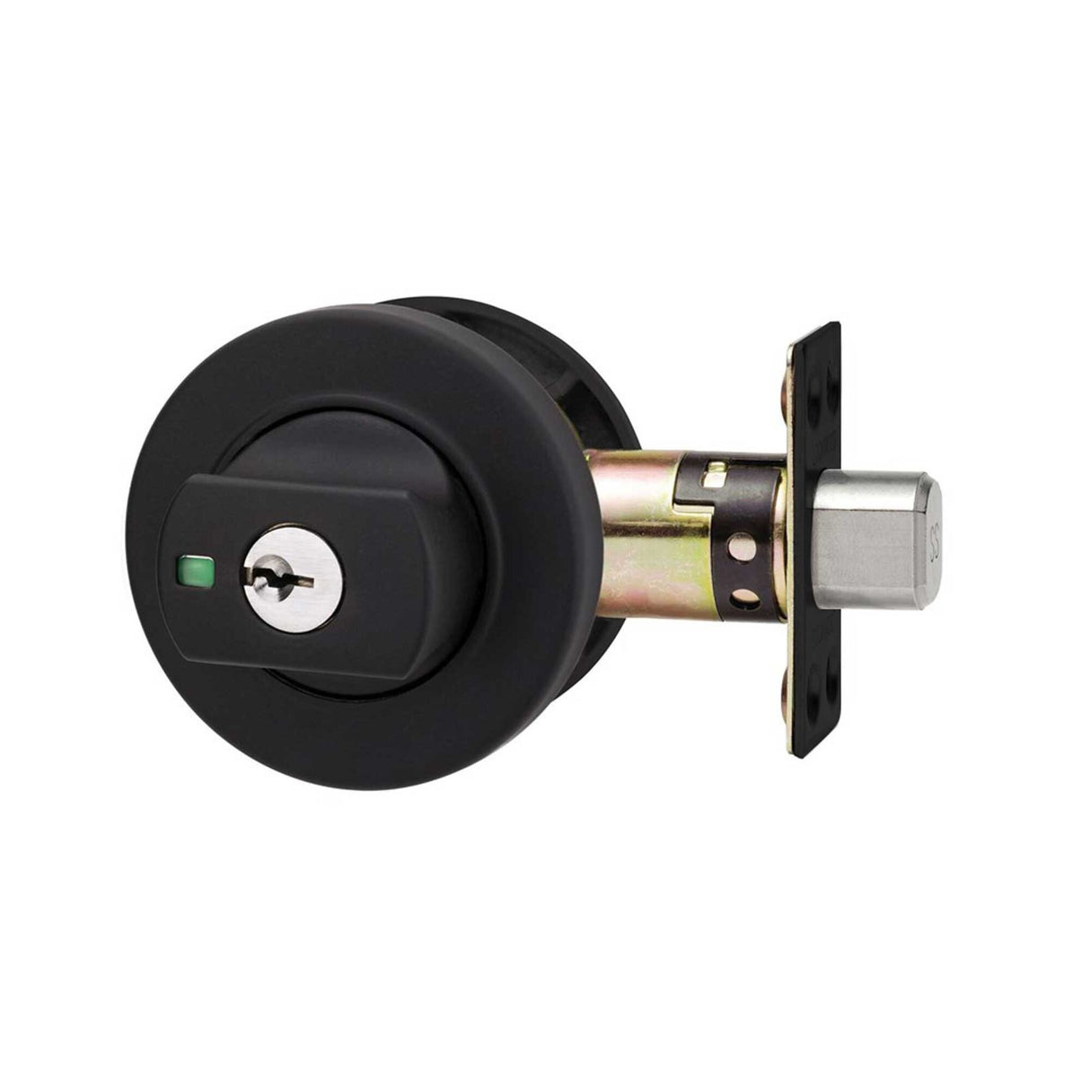 Lockwood 005 Paradigm Round Deadbolt – Matt Black finish
