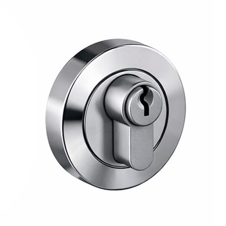 Nidus Eurobolt Round Rose Deadbolt - Single Cylinder - Chrome Plate