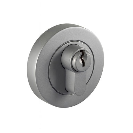 Nidus Eurobolt Round Rose Deadbolt - Single Cylinder - Gunmetal Grey