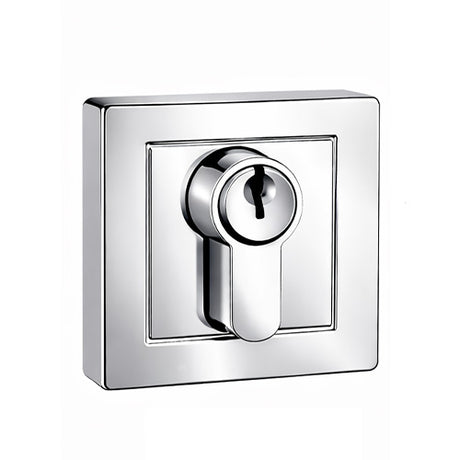 Nidus Eurobolt Square Rose Deadbolt - Double Cylinder - Chrome Plate