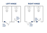 Metlam Overlapping Lift Off Spring Hinge
