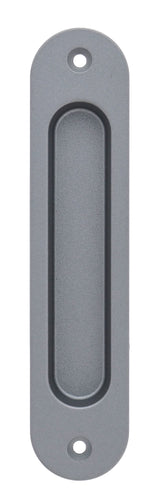 Nidus Contemporary Radius Corner Flush Pull - Gunmetal Grey