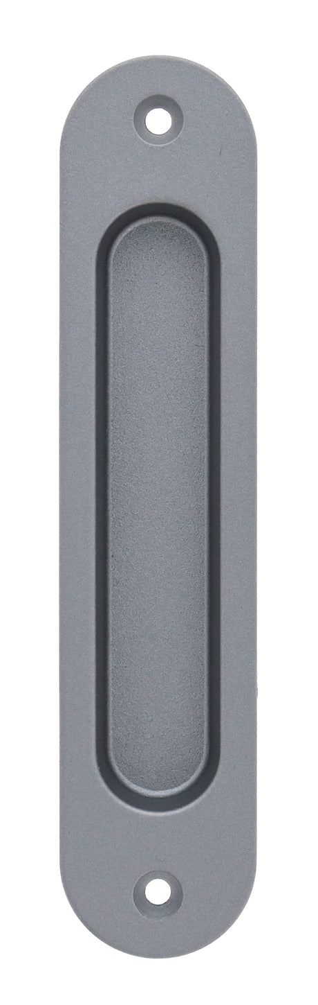 Nidus Contemporary Radius Corner Flush Pull - Gunmetal Grey