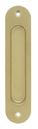 Nidus Contemporary Radius Corner Flush Pull - Satin Brass