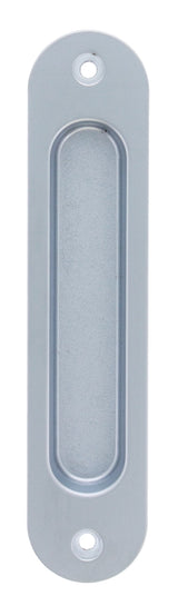 Nidus Contemporary Radius Corner Flush Pull - Satin Chrome