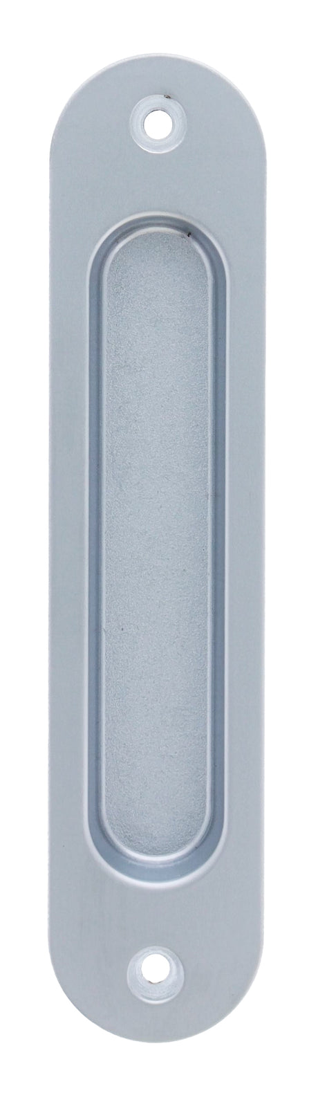 Nidus Contemporary Radius Corner Flush Pull - Satin Chrome