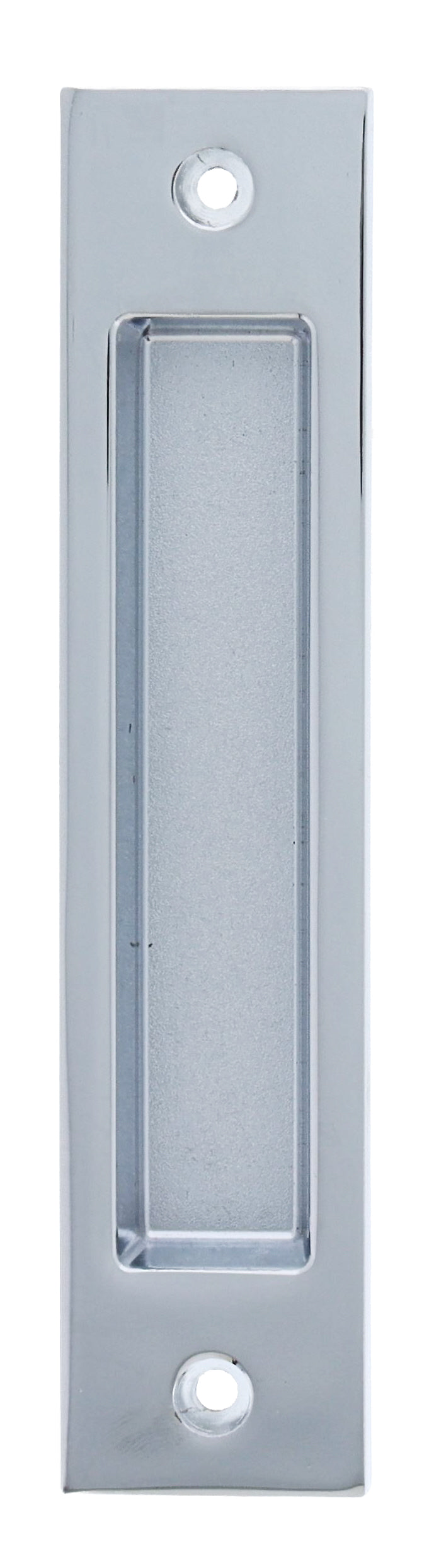 Nidus Contemporary Rectangular Flush Pull - Chrome Plate