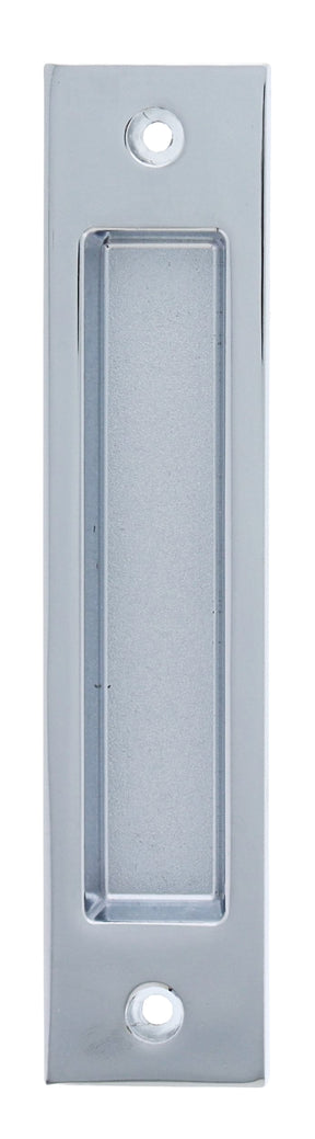 Nidus Contemporary Rectangular Flush Pull - Chrome Plate