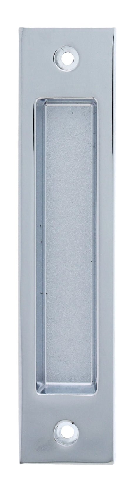Nidus Contemporary Rectangular Flush Pull - Chrome Plate