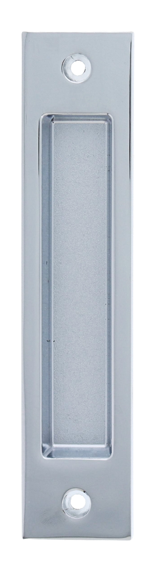 Nidus Contemporary Rectangular Flush Pull - Chrome Plate