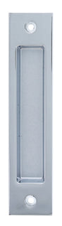 Nidus Contemporary Rectangular Flush Pull - Chrome Plate