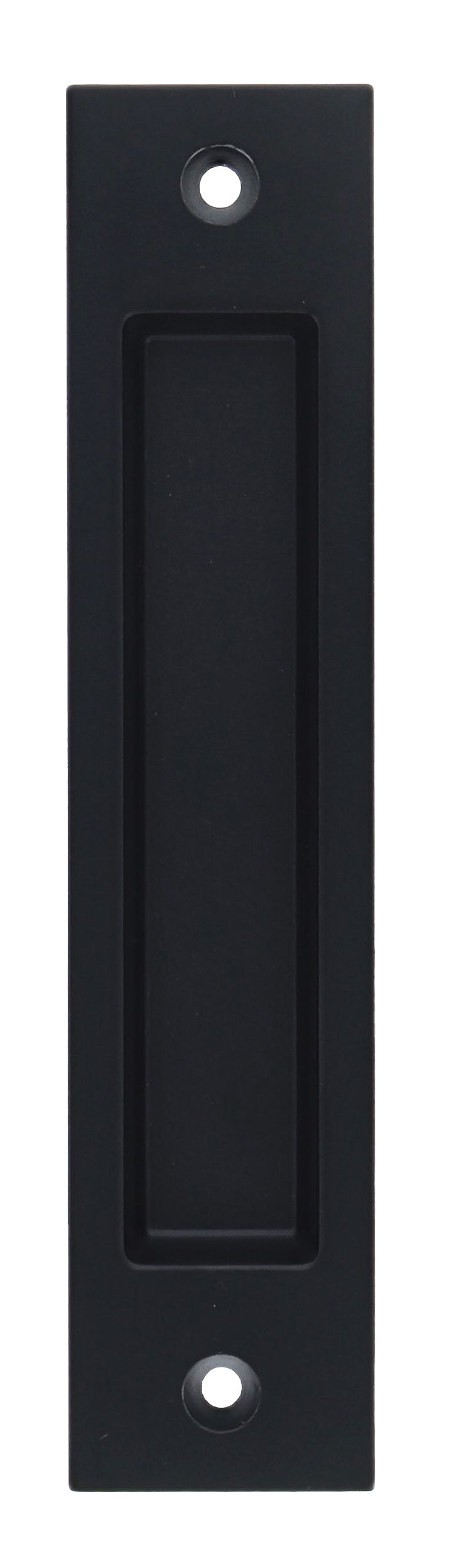 Nidus Contemporary Rectangular Flush Pull - Matte Black