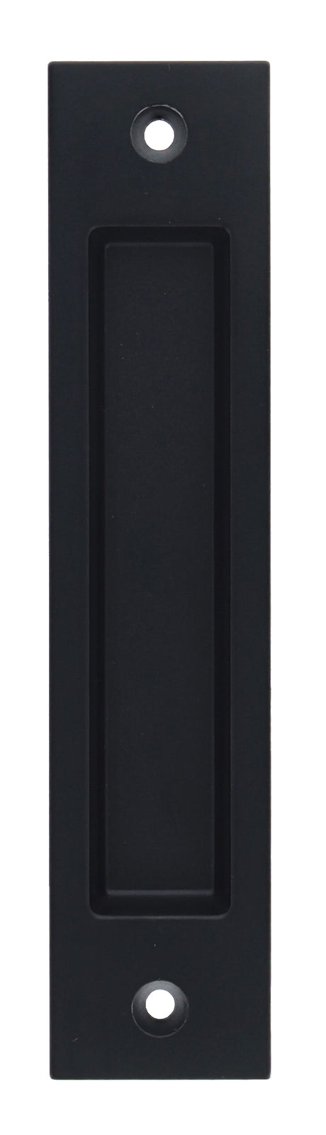 Nidus Contemporary Rectangular Flush Pull - Matte Black