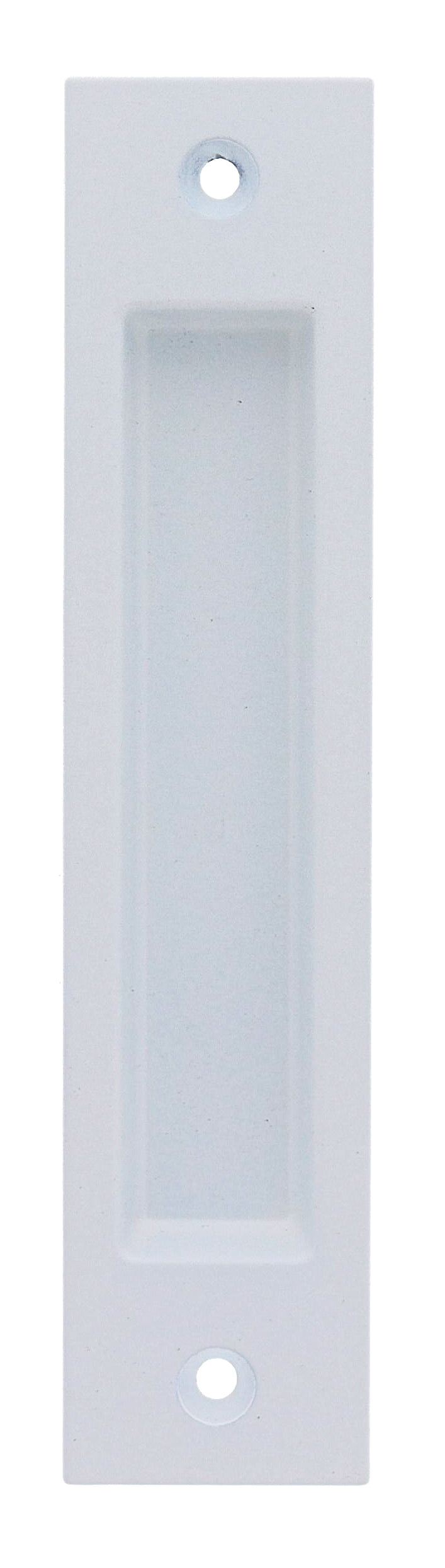 Nidus Contemporary Rectangular Flush Pull - White