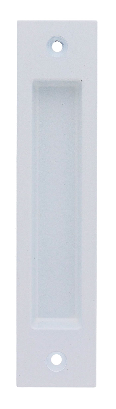 Nidus Contemporary Rectangular Flush Pull - White