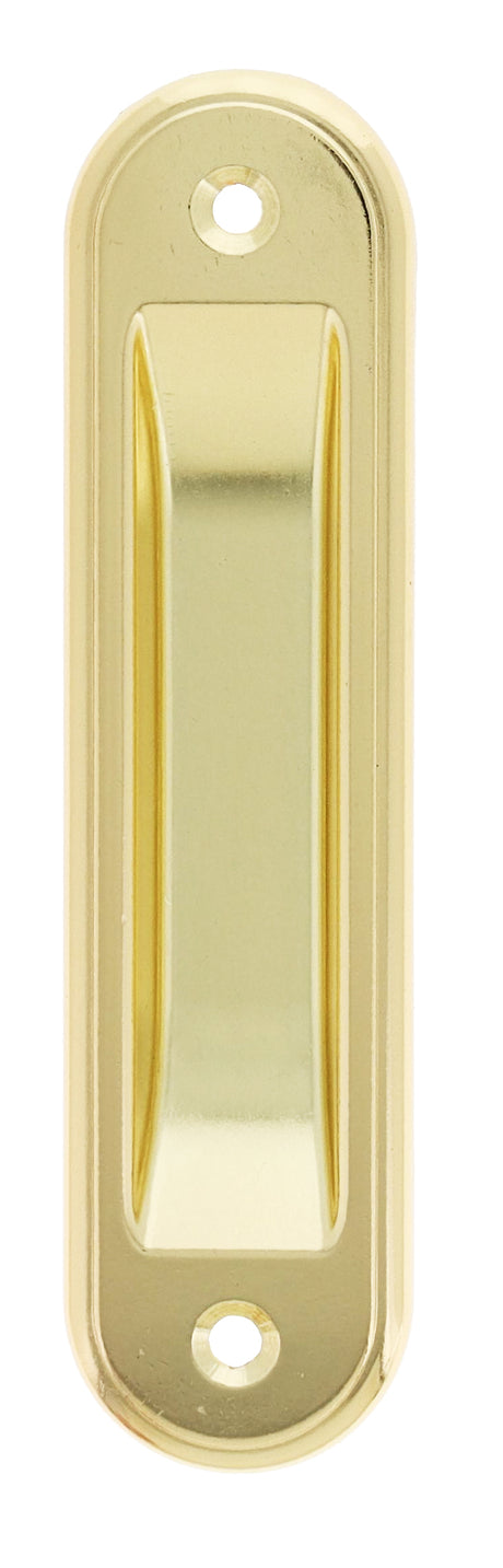 Nidus Radius Flush Pull - Polished Brass