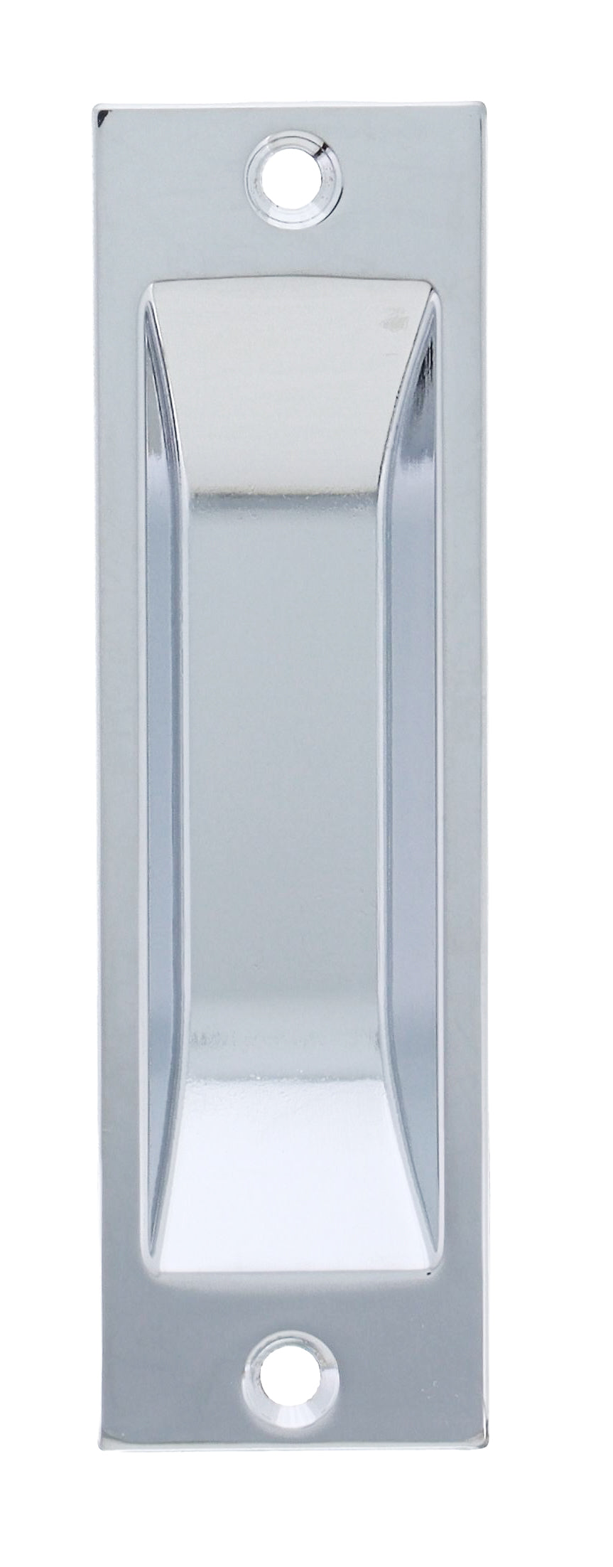 Nidus Rectangular Flush Pull - Chrome Plate