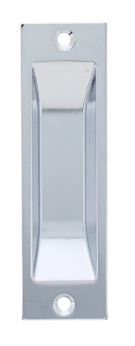 Nidus Rectangular Flush Pull - Chrome Plate