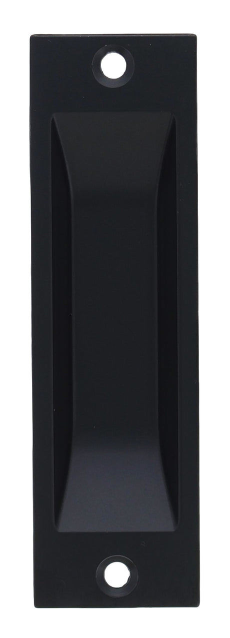 Nidus Rectangular Flush Pull - Matte Black