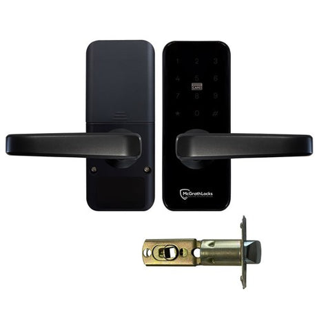 McGrath Albion digital door lock with lever handles and electronic keypad, suitable for home and office use.
