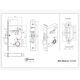 McGrath Locks F54 ANSI Mortice Lock