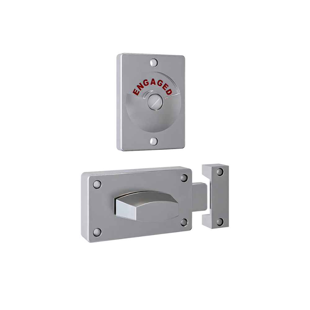 Metlam 100 Series Lock & Indicator Set – Satin Chrome Plate – 2