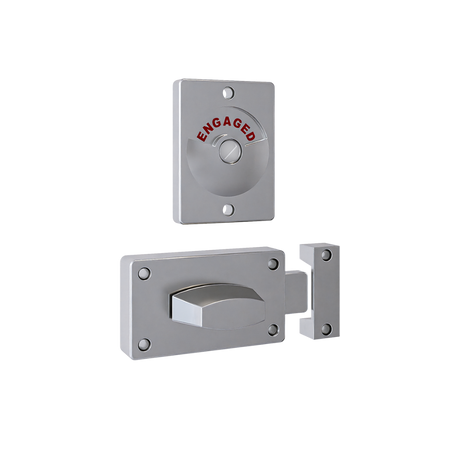 Metlam 100 Series Lock & Indicator Set – Satin Chrome Plate – 2