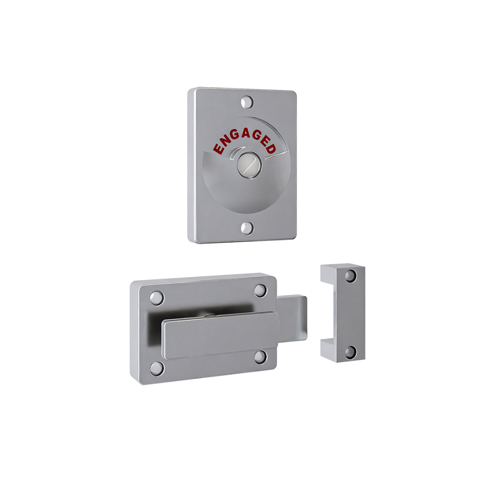 Metlam 100A Series Lock & Indicator Set – Satin Chrome Plate – 2