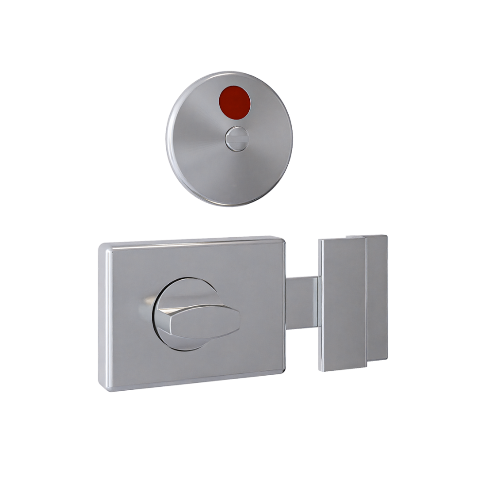 Metlam 300 Series Lock & Indicator Set – Satin Chrome Plate – 2