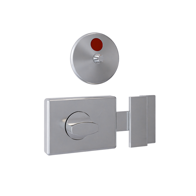 Metlam 300 Series Safety Turn Lock & Indicator Set – Satin Chrome Plate – 2