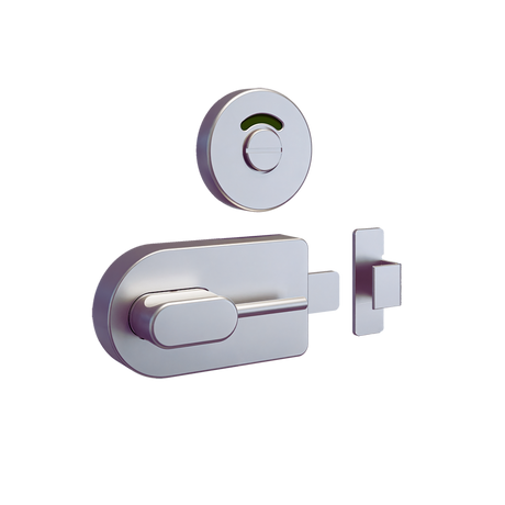Metlam 700 Series Ambulant Lock & Indicator Set with Bumper – Satin Stainless Steel – 2