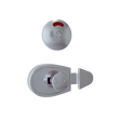 Metlam Xcel Slide Lock & Emergency Release Indicator Set – Satin Chrome Plate – 2