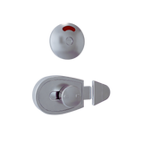 Metlam Xcel Slide Lock & Emergency Release Indicator Set – Satin Chrome Plate – 2