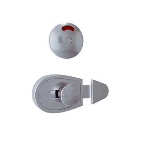 Metlam Xcel Slide Lock & Emergency Release Indicator Set – Satin Chrome Plate – 2