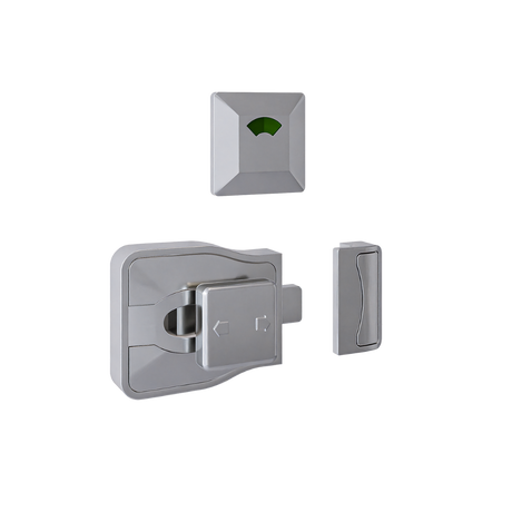 Metlam Moda Slide Lock & Indicator Set – Satin Chrome Plate