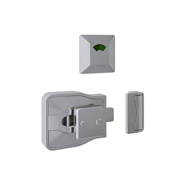 Metlam Moda Slide Lock & Indicator Set – Satin Chrome Plate