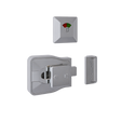 Metlam Moda Slide Lock & Emergency Release Indicator Set – Satin Chrome Plate