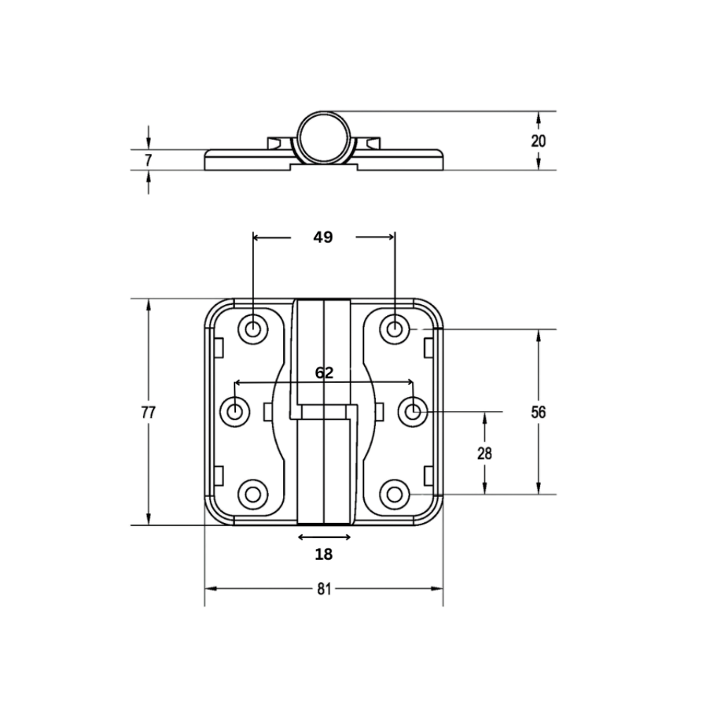 Metlam Moda Gravity Hinge – Antimicrobial