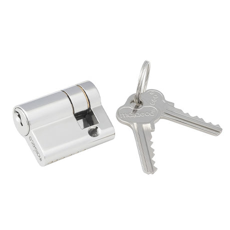 Mardeco M Series MPF-8500 Euro Cylinder - Chrome Plate - 47-58mm Door