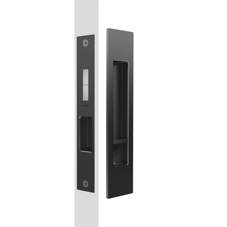 Mardeco M Series 8004 Rectangular Flush Pull Privacy Set 35mm - Matte Black